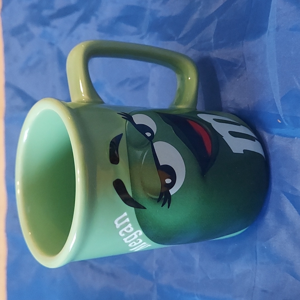 Green M&M Raised Design Mug Official M&Ms Merch